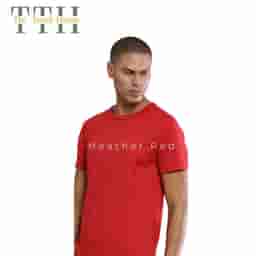 TTH 3D Crew Round Neck T shirt Red