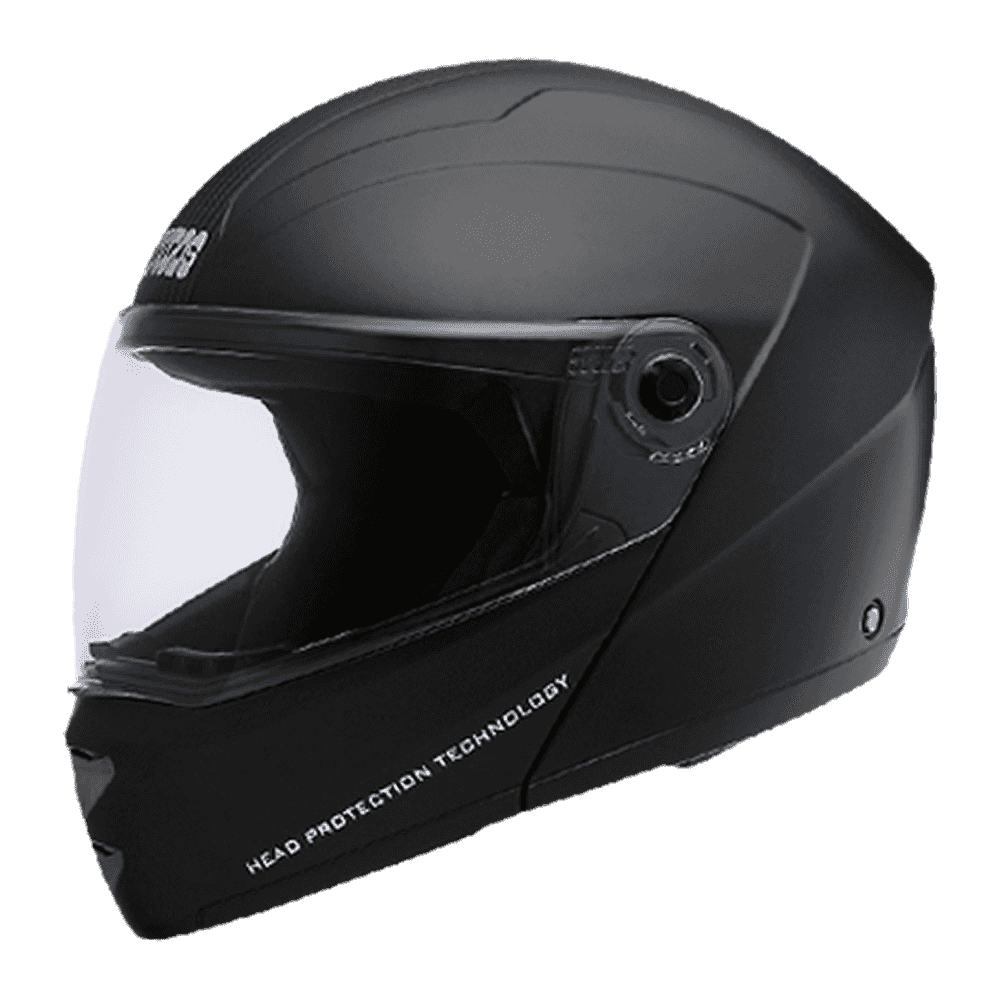 Studds Ninja Elite Black With Plain Centre Strip L Helmet